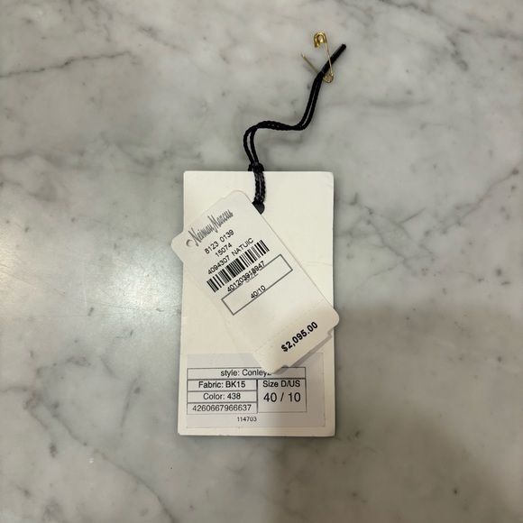 Talbot Runhof Navy Evening Gown, Size 10 - Picture 8 of 8